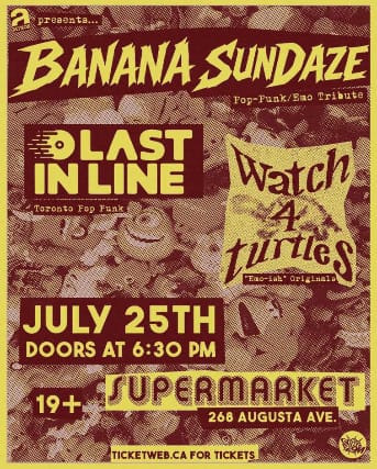 Banana Sundaze w/ Last In Line & Watch For Turtles event