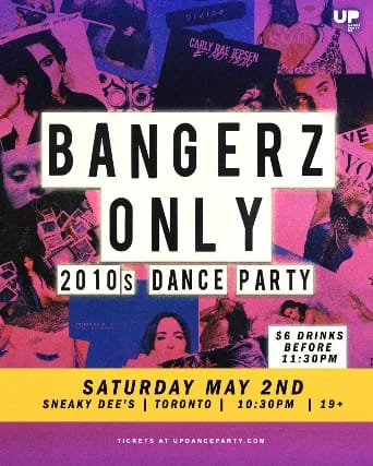 Bangerz Only: 2010s Dance Party at Sneaky Dee’s - May 2 2026 event