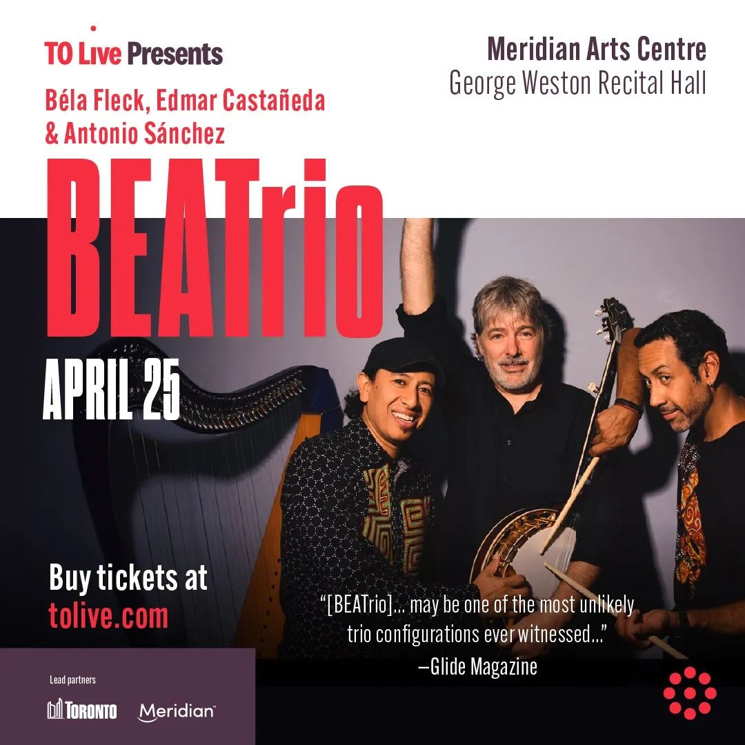 Béla Fleck, Edmar Castañeda & Antonio Sánchez – BEATrio event