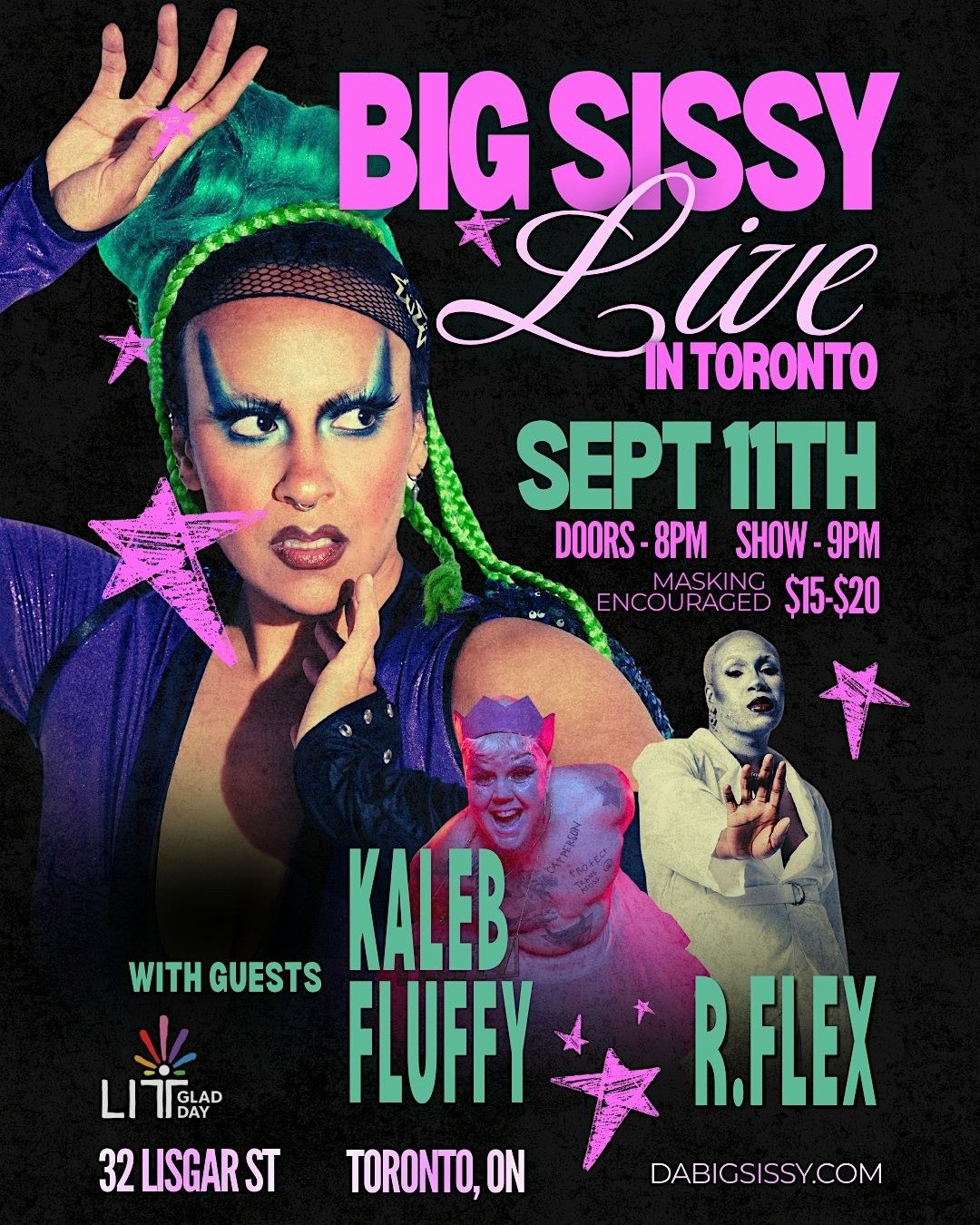 Big Sissy LIVE with R. Flex & Kaleb Fluffy event