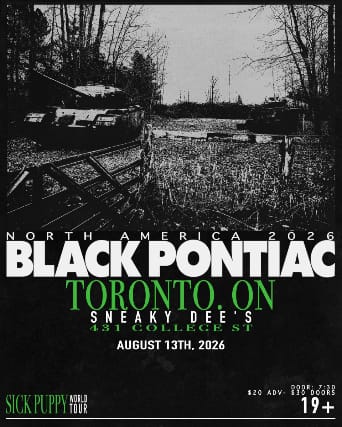 Black Pontiac at Sneaky Dee's event