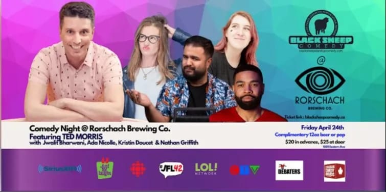 Black Sheep Comedy @ Rorschach Brewing Co. Featuring TED MORRIS event