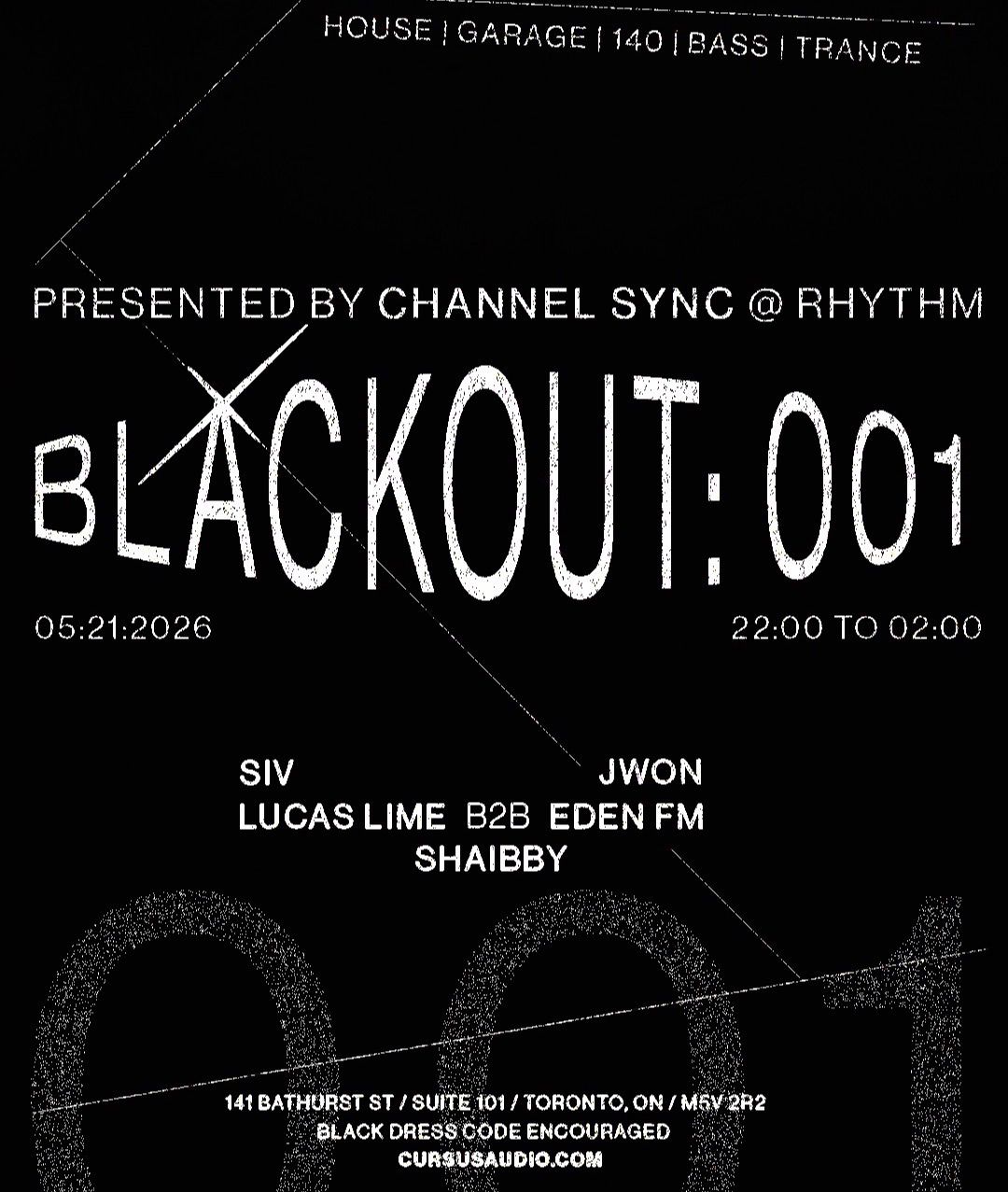 BLACKOUT:001 event