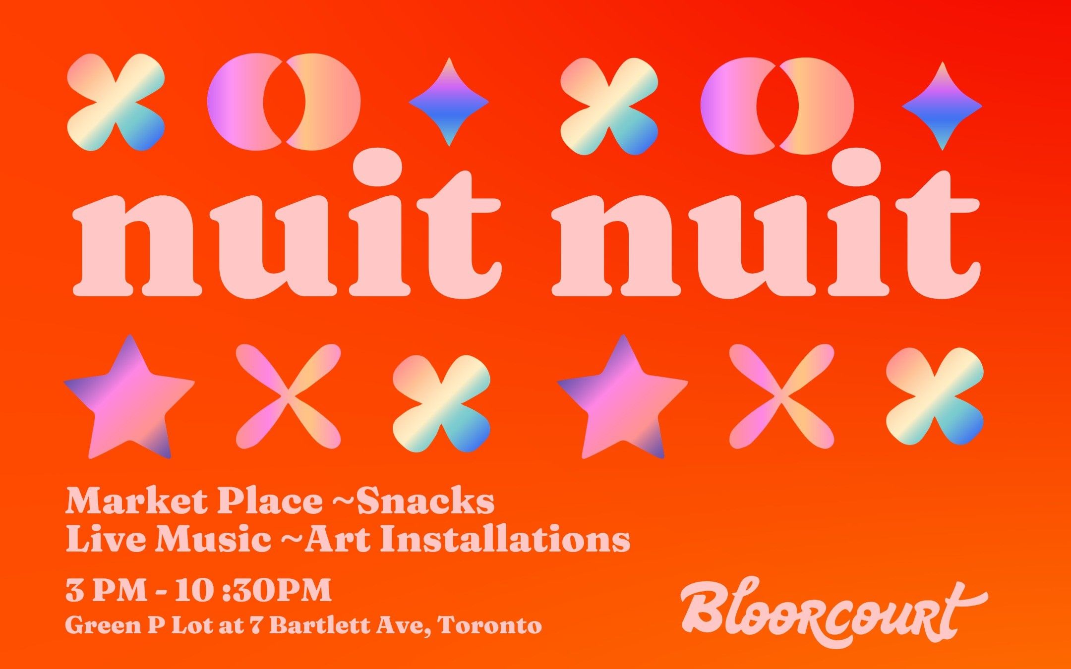 Bloorcourt Nuit Nuit event