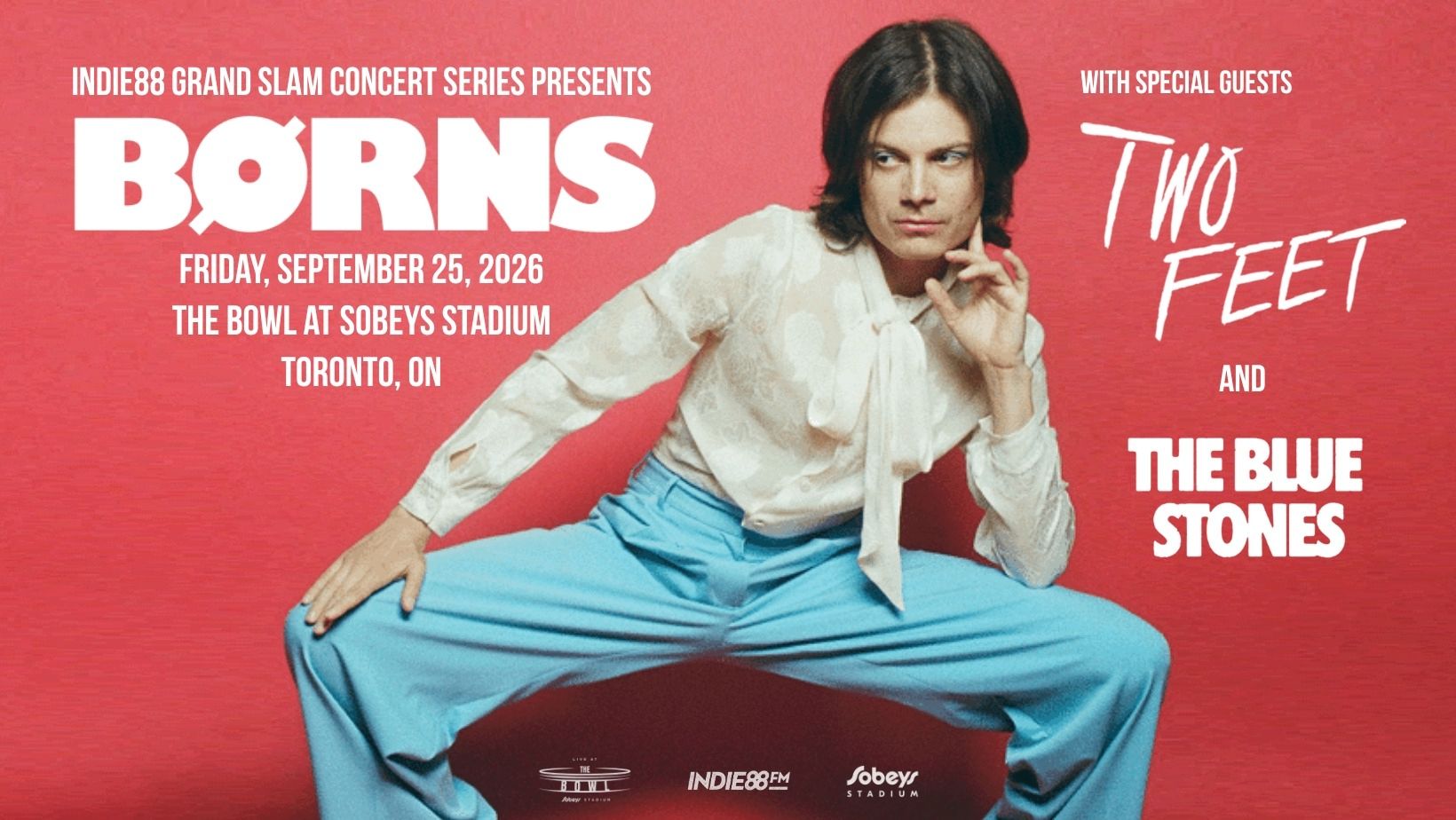 BØRNS with Two Feet & The Blue Stones - Live At The Bowl event