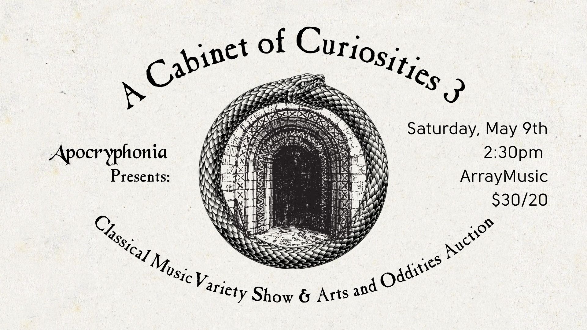 A Cabinet of Curiosities 3: Classical Music Variety Show event