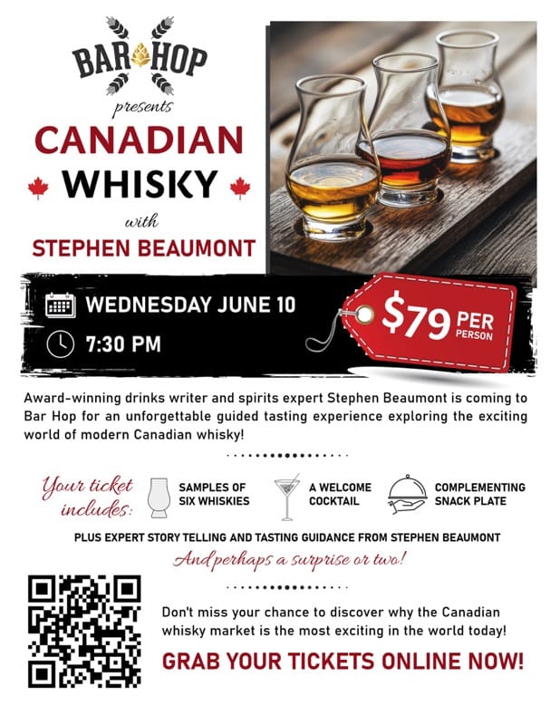 Canadian Whisky Tasting with Stephen Beaumont event