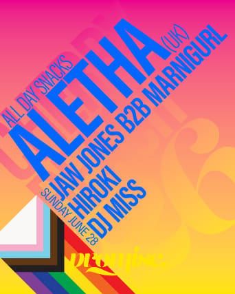 ALETHA (UK), Jaw Jones b2b Marnigurl, hiroki, dj miss event