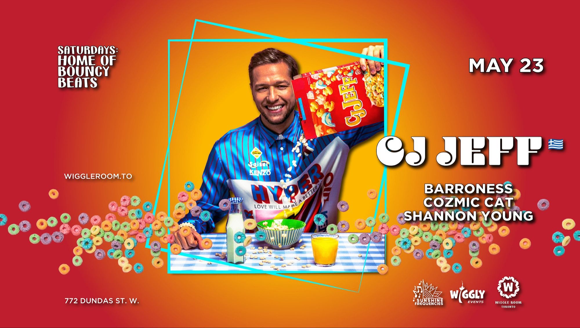 CJ JEFF from Greece live at Wiggle Room event