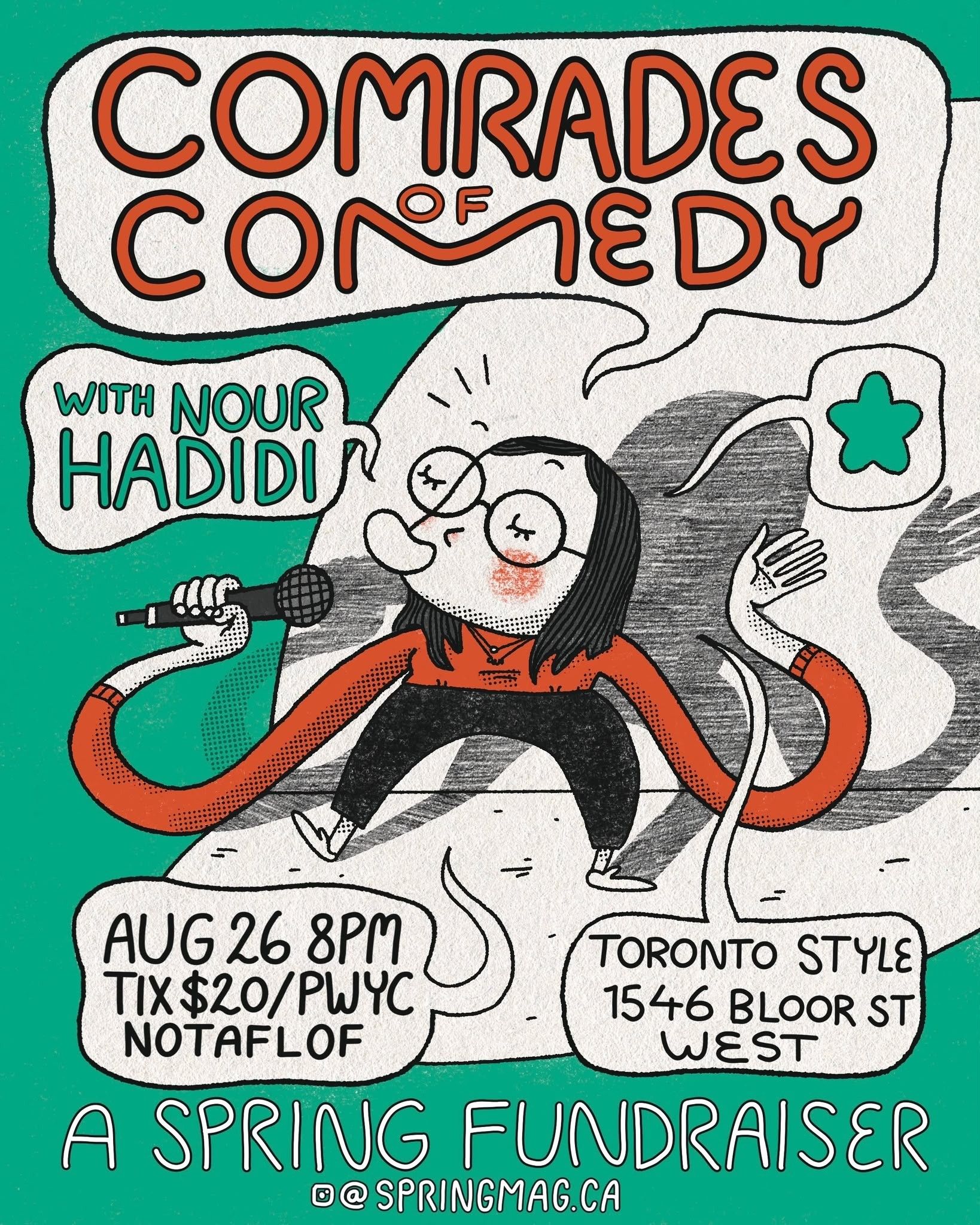 Comrades of Comedy: A Spring Fundraiser event