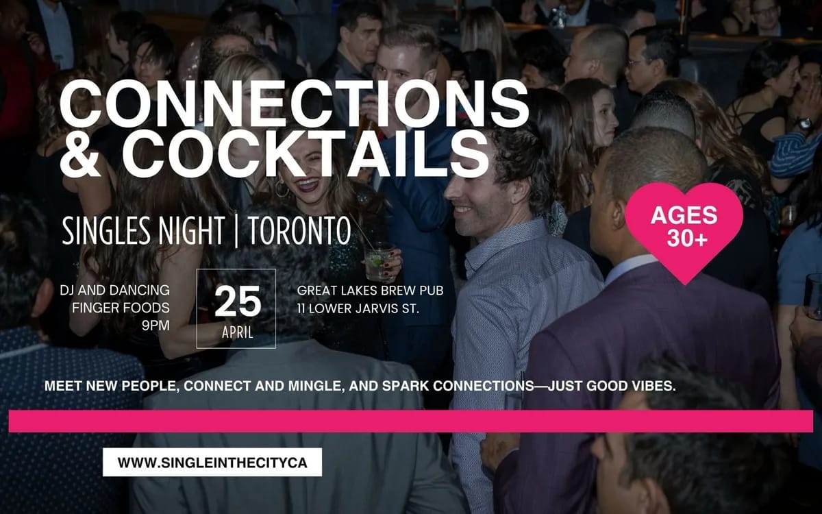 Connection & Cocktails Singles Night | Toronto event