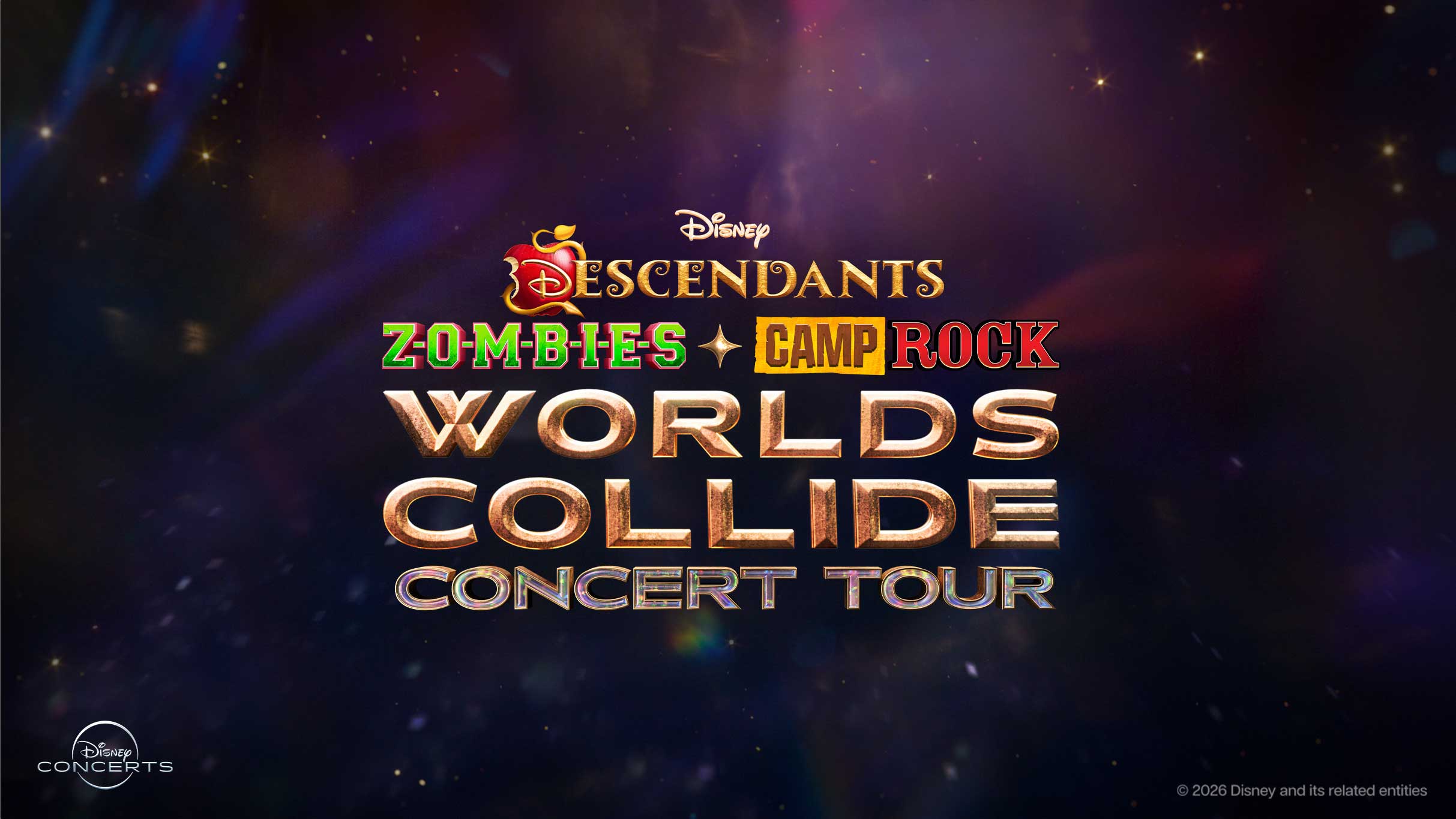 Disney Descendants, ZOMBIES & Camp Rock: Worlds Collide Concert Tour event