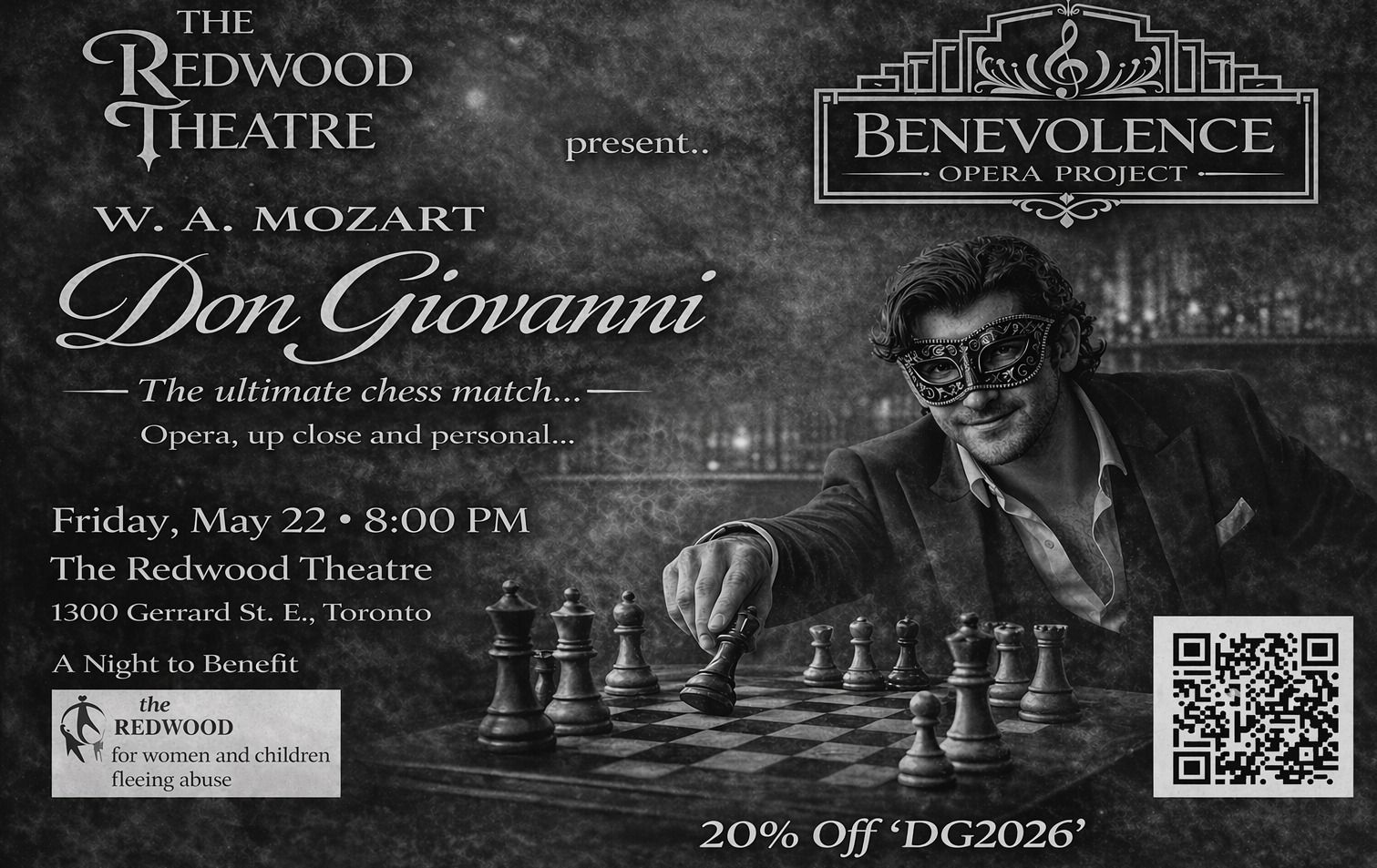 Don Giovanni: A Night to Benefit the Redwood Women’s Shelter event
