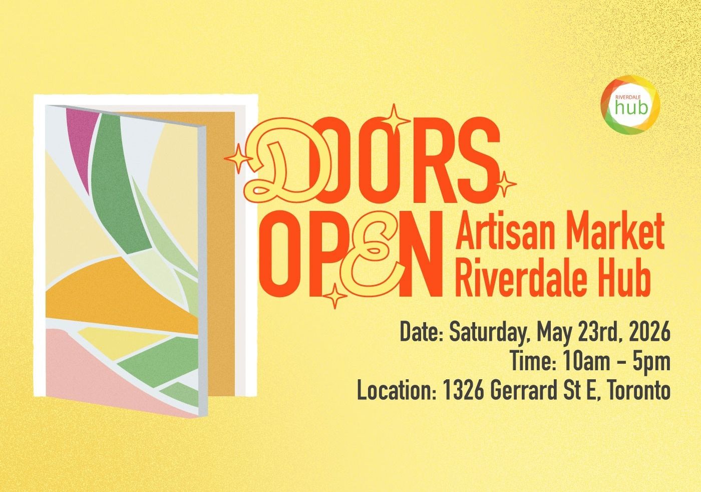 Doors Open Artisan Market @ Riverdale Hub event