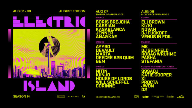 ELECTRIC ISLAND: 2026 AUGUST EDITION - SATURDAY event