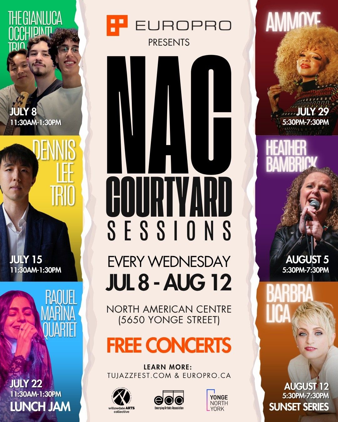 Europro Presents NAC Courtyard Sessions event