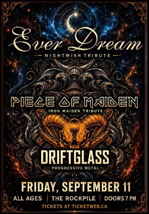 Ever Dream- Tribute To Nightwish, Piece Of Maiden, Driftglass event