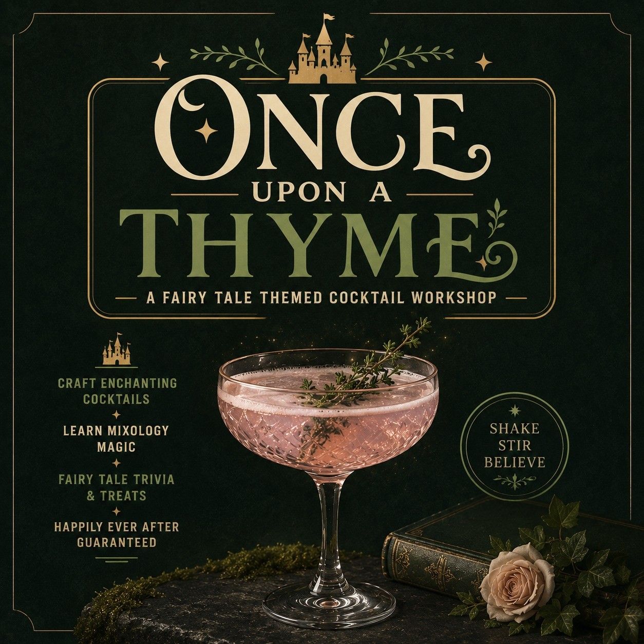 Fairy Tales Cocktail Workshop event