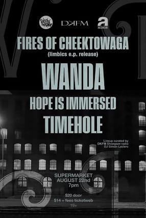 Fires of Cheektowaga limbics e.p. release show w/ Wanda, Hope Is Immersed & Timehole event