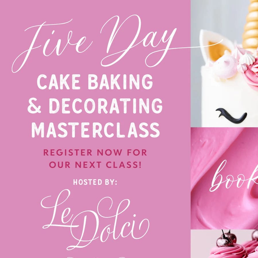 Five Day Cake Baking & Decorating Masterclass event