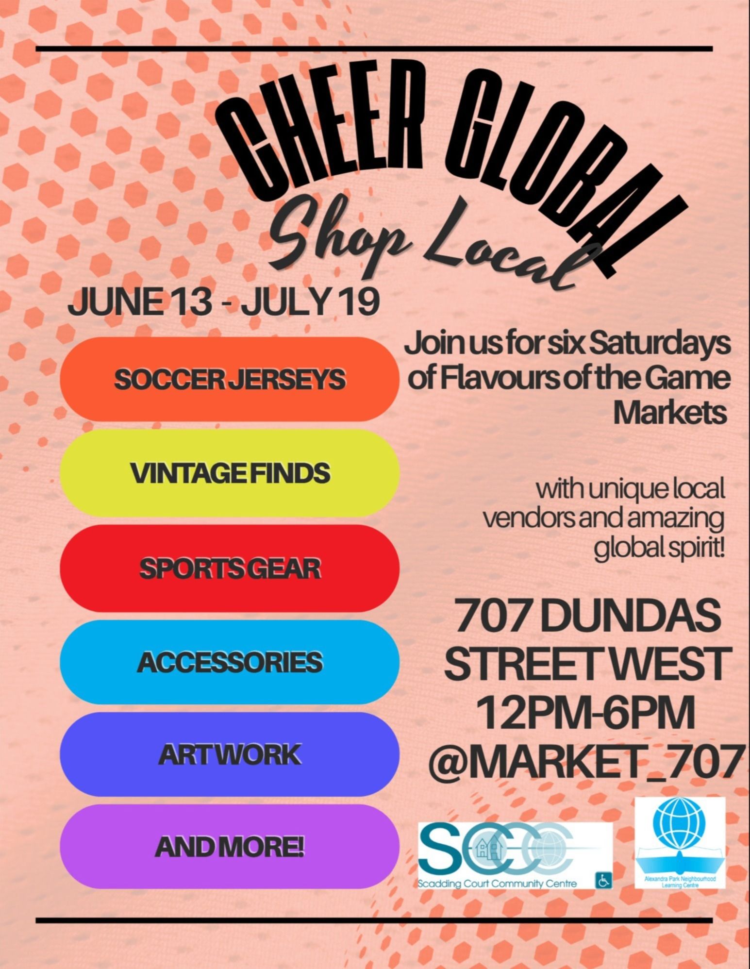 Explore Flavors Of The Market at Scadding Court Community Centre event