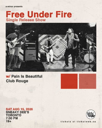 Free Under Fire Single Release Show w/ Pain Is Beautiful & Club Rouge event