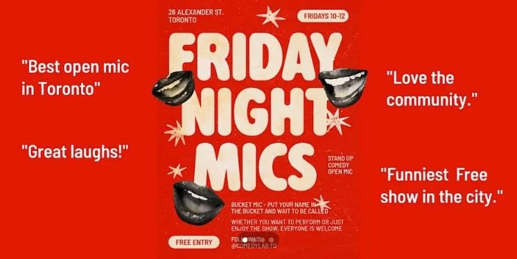 Friday Night Mics - Free Comedy Open Mic event