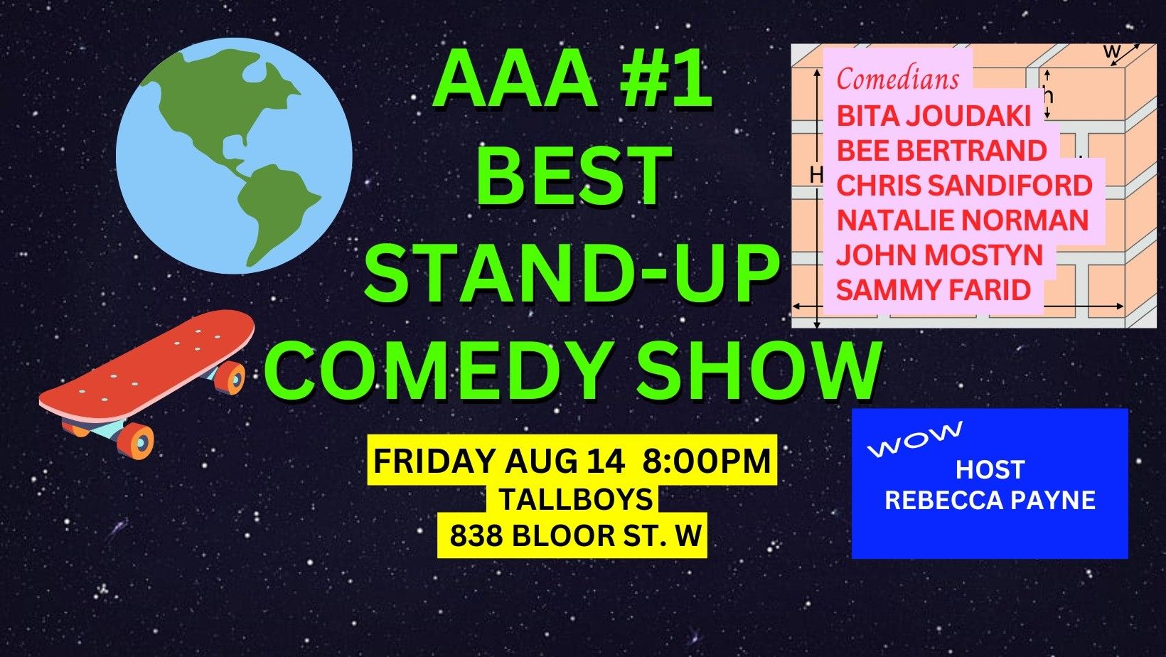 Friday Standup Comedy: AAA#1 Best Show Toronto event