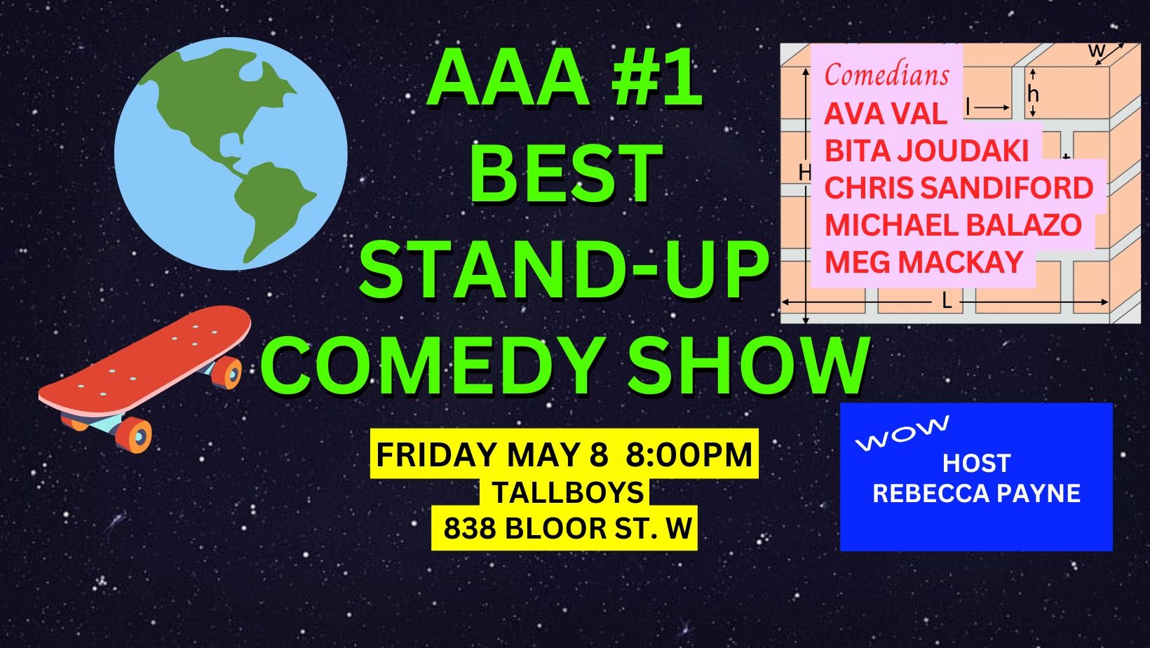Friday Standup Comedy: AAA#1 Best Show Toronto! event