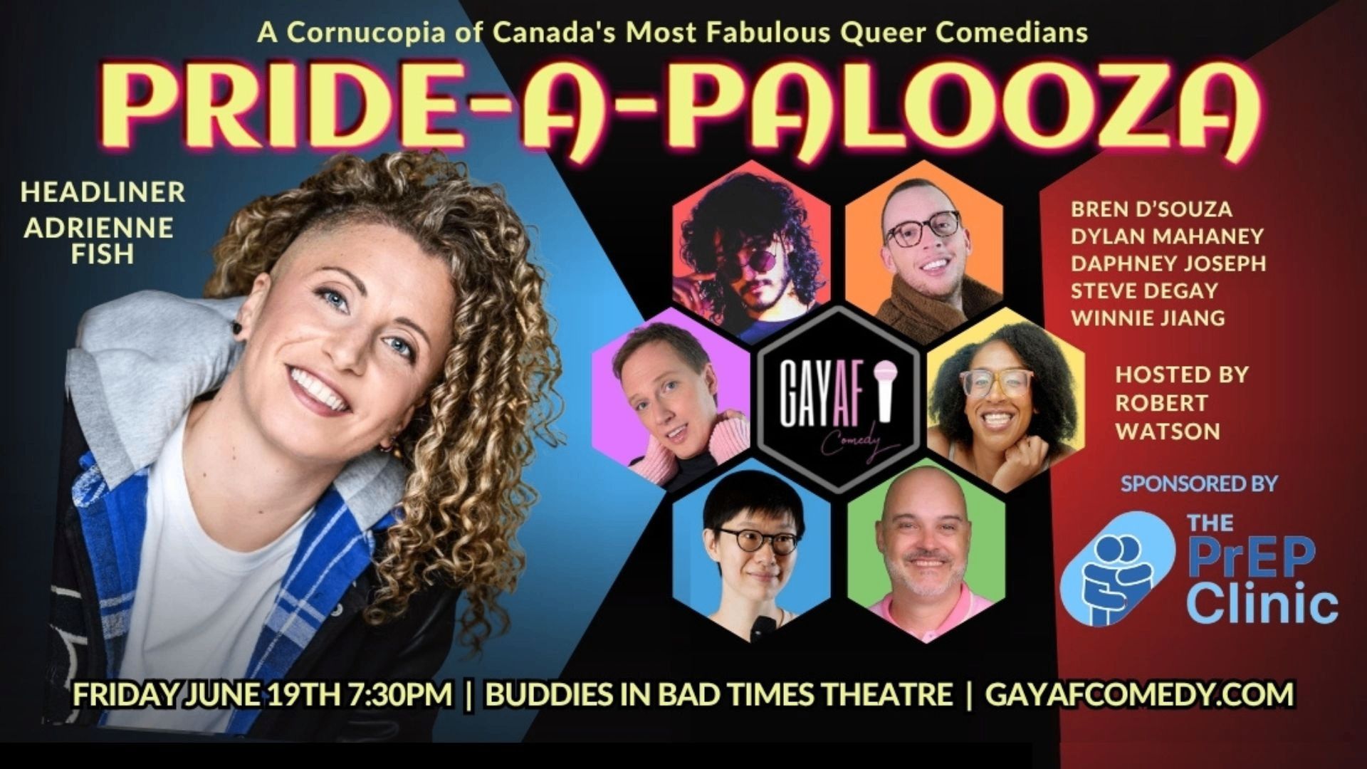 Gay AF Comedy Pride-A-Palooza event