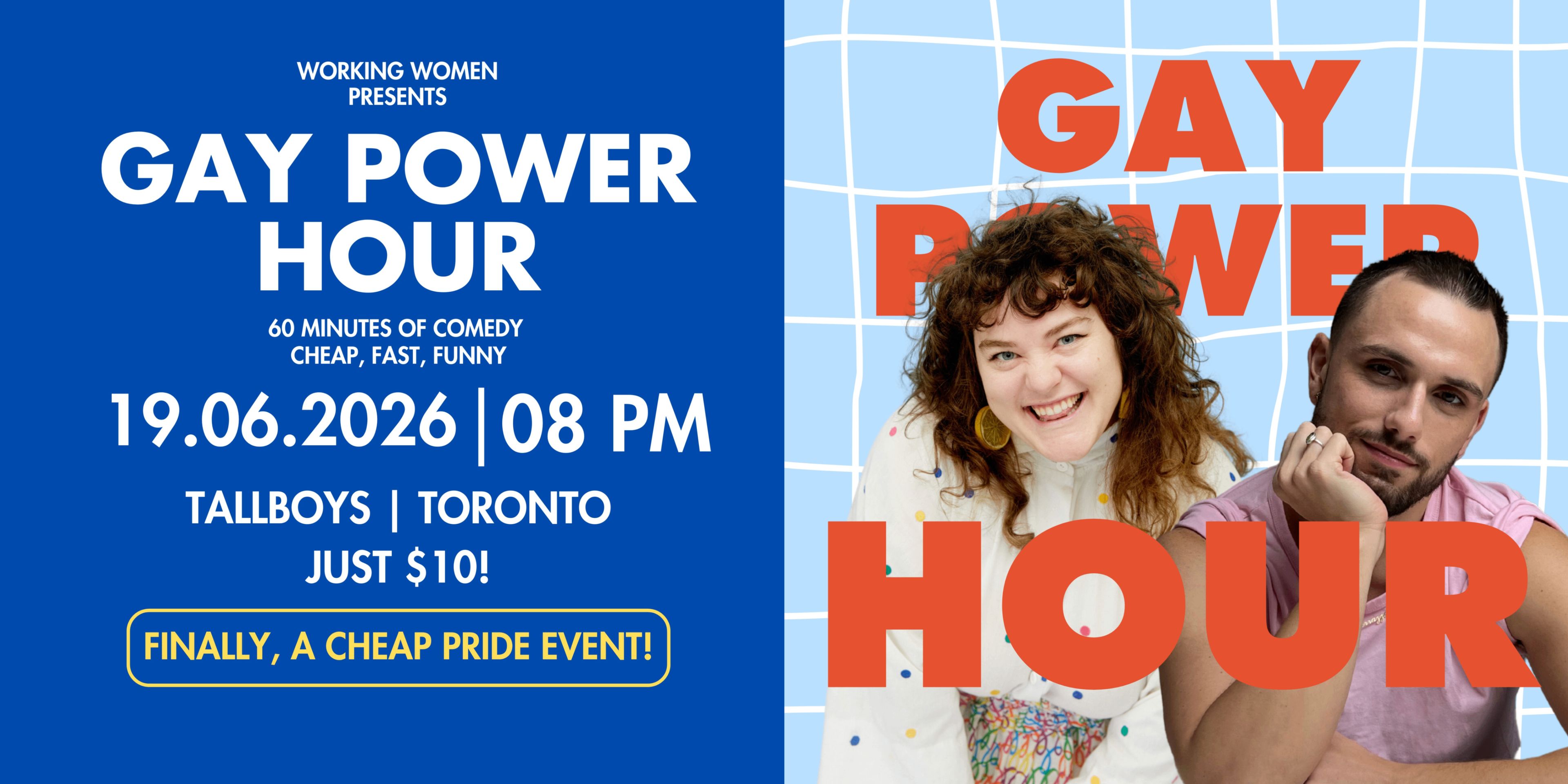 GAY POWER HOUR COMEDY event