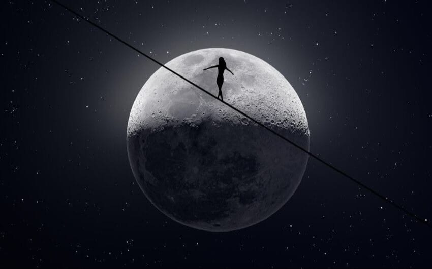 Half of the Moon event