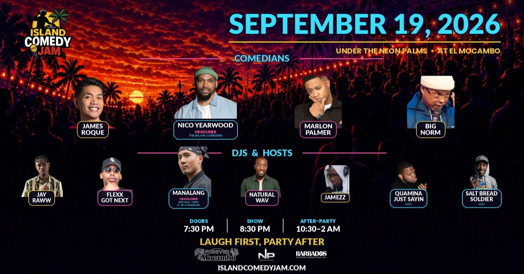 Island Comedy Jam event