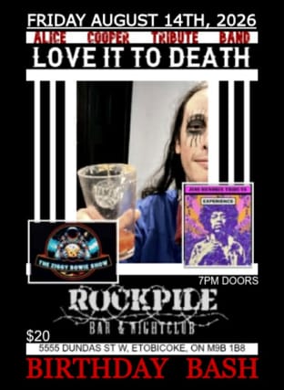 love it to death- Alice Cooper tribute event