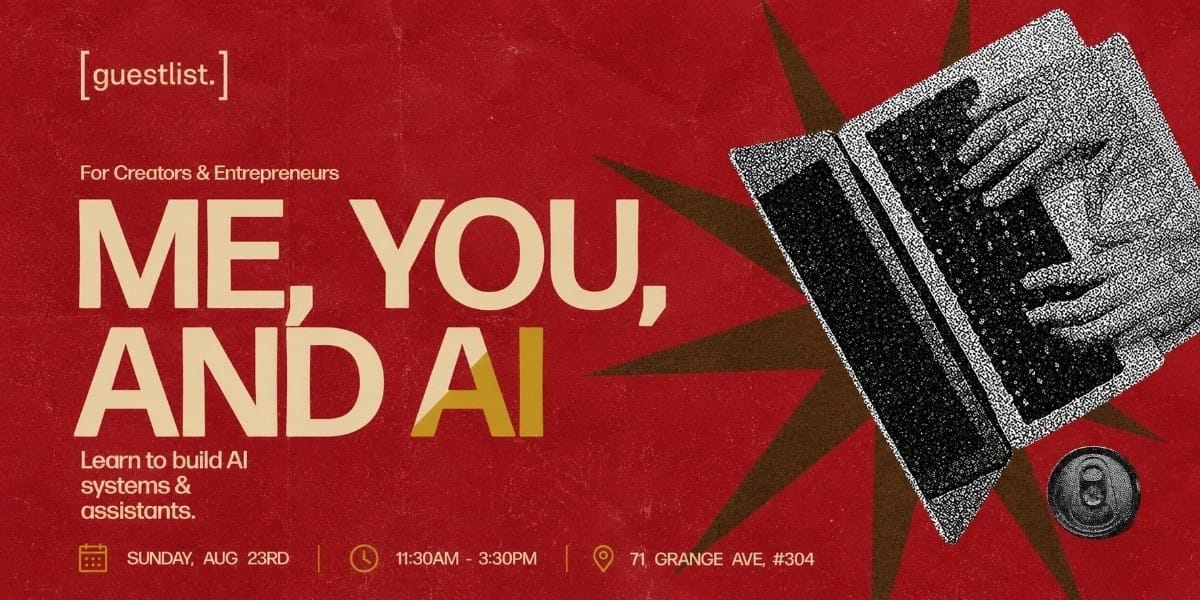 Me, You, and AI - Build your own AI agent in one afternoon. event