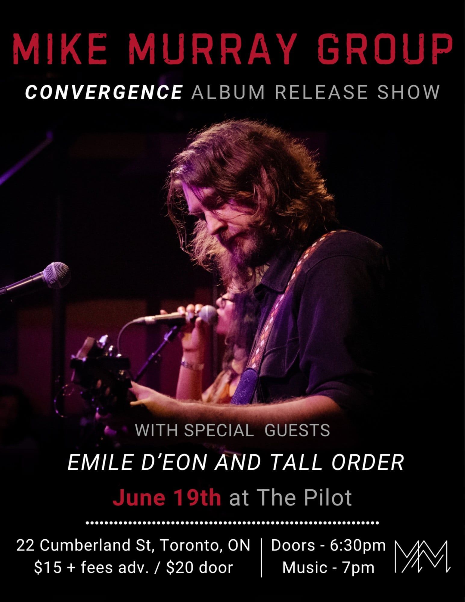 Mike Murray Group with Emile D’Eon & Tall Order event