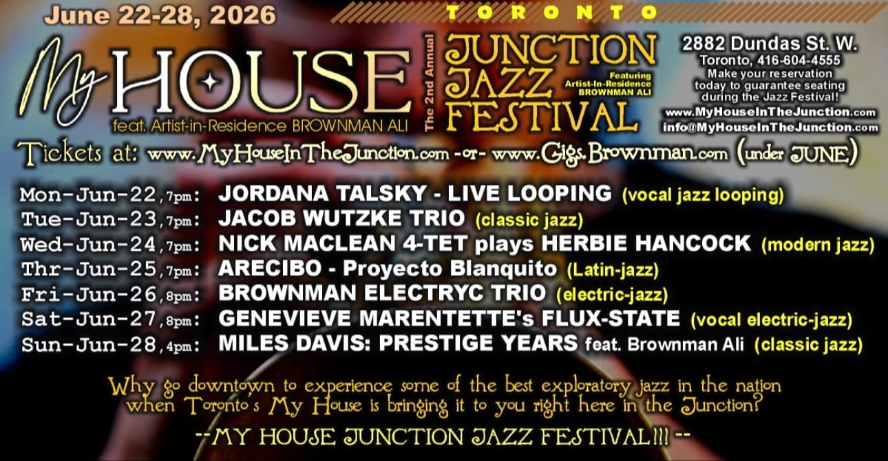 MY HOUSE Junction Jazz Festival 2026 event