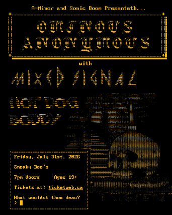 Ominous Anonymous w/ Mixed Signal & Hot Dog Boddy event