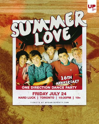 Summer Love: One Direction 16th Anniversary Dance Party at Hard Luck - Jul 24 2026 event