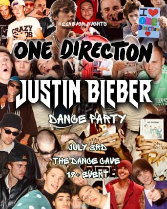 One Direction x Justin Bieber Dance Party event