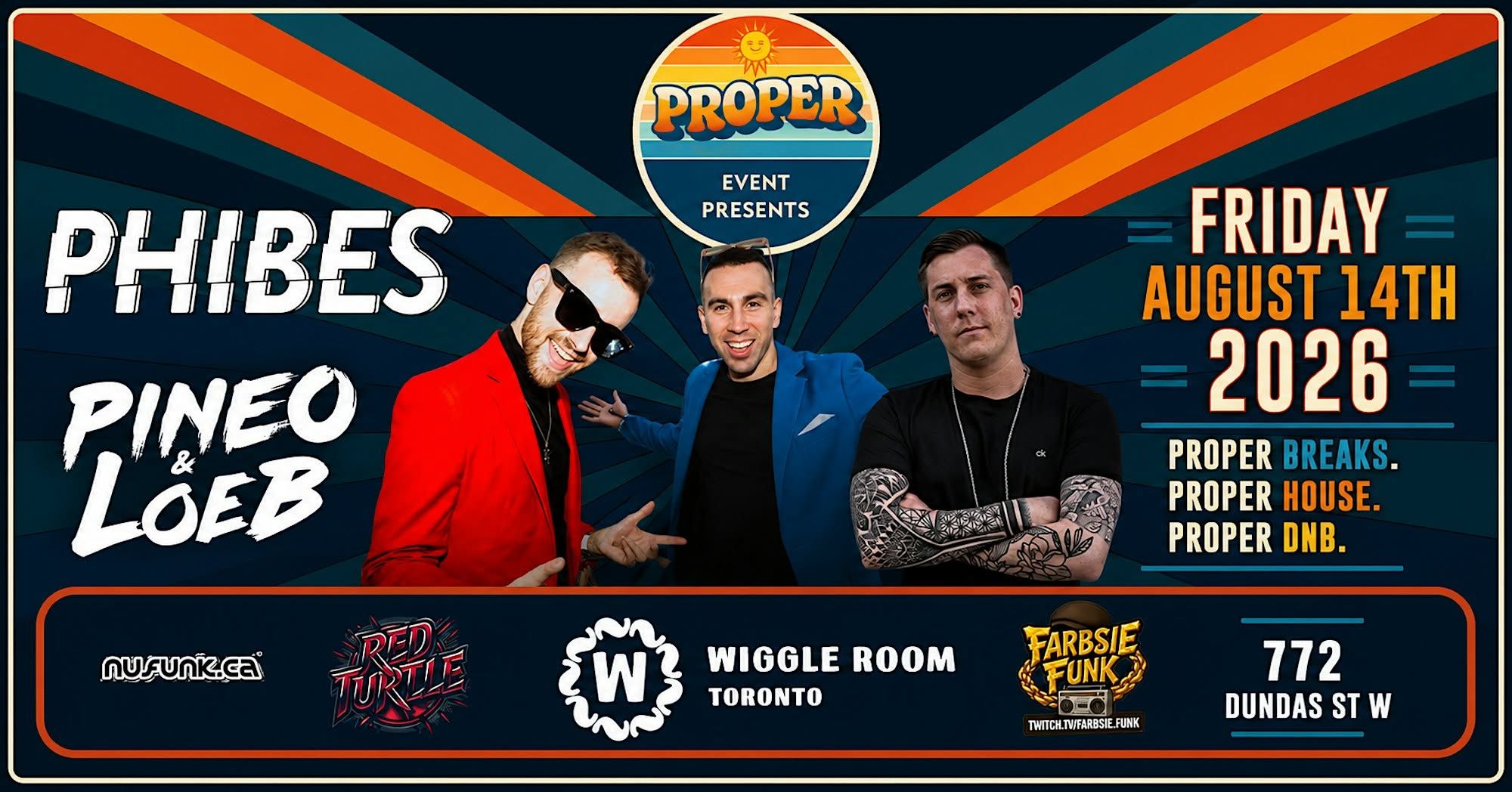 Phibes (UK) with PINEO & LOEB (Halifax) at Wiggle Room event