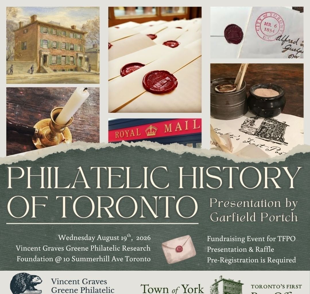 Philatelic History of Toronto Presentation by Garfield Portch event