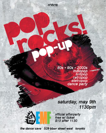 POPROCKS! Pop-Up EMF Afterparty event