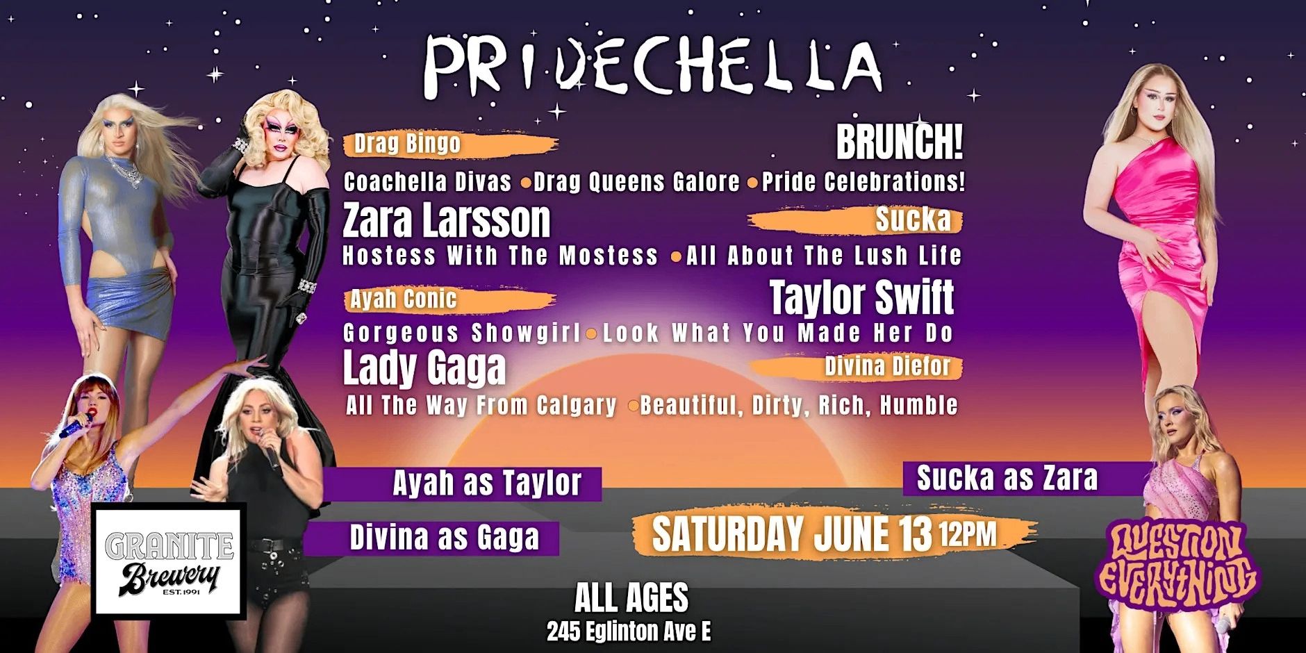 PRIDE-CHELLA Drag Bingo Brunch event