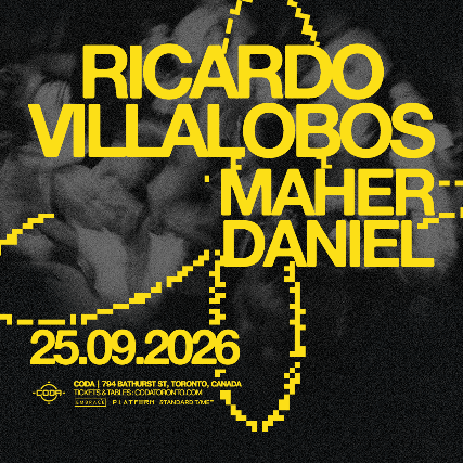 Ricardo Villalobos + Maher Daniel event