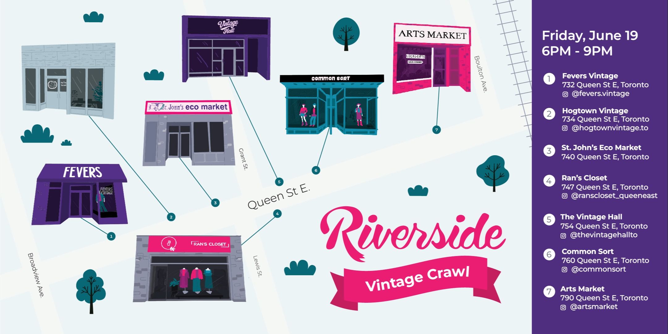 Riverside Vintage Crawl – Summer Edition event