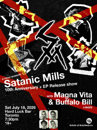 Satanic Mills 10th Anniversary + EP Release Show w/ Magna Vita & Buffalo Bill event