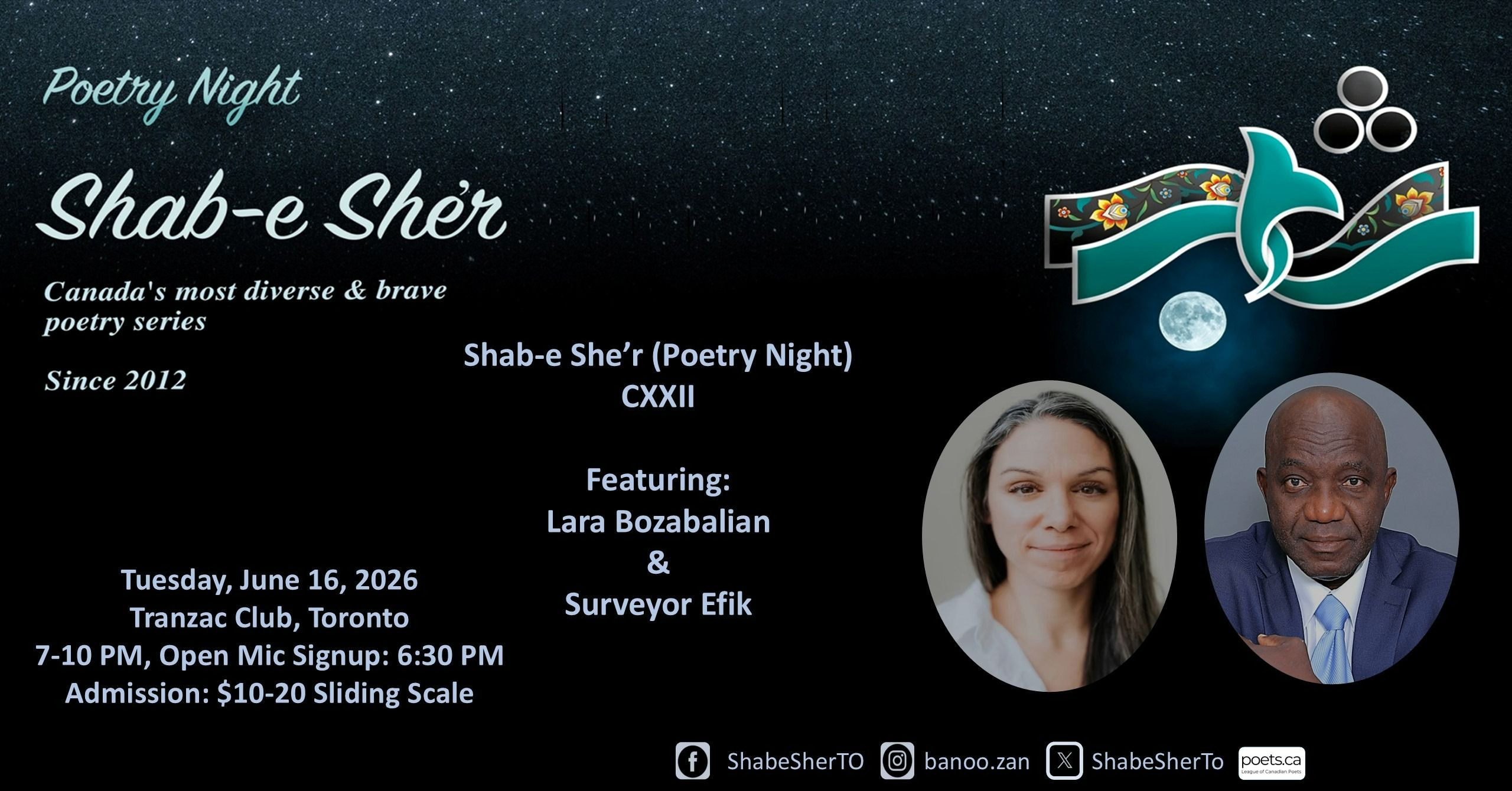 Shab-e She’r (Poetry Night) CXXII event