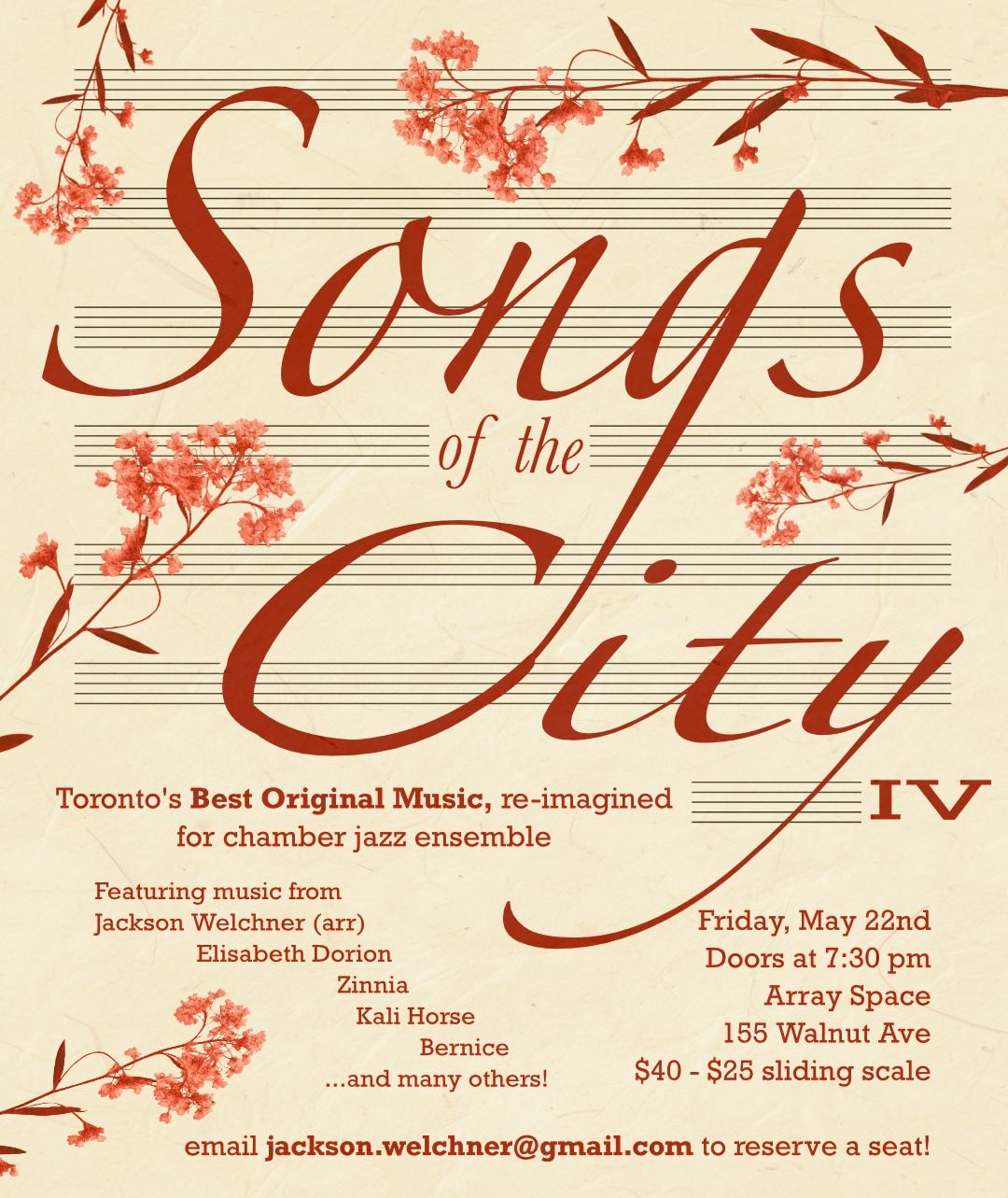 Songs of the City IV event