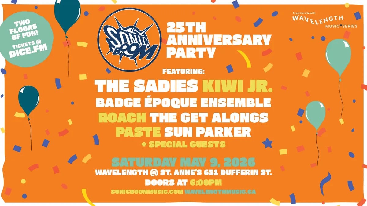 SONIC BOOM 25th Anniversary Party event